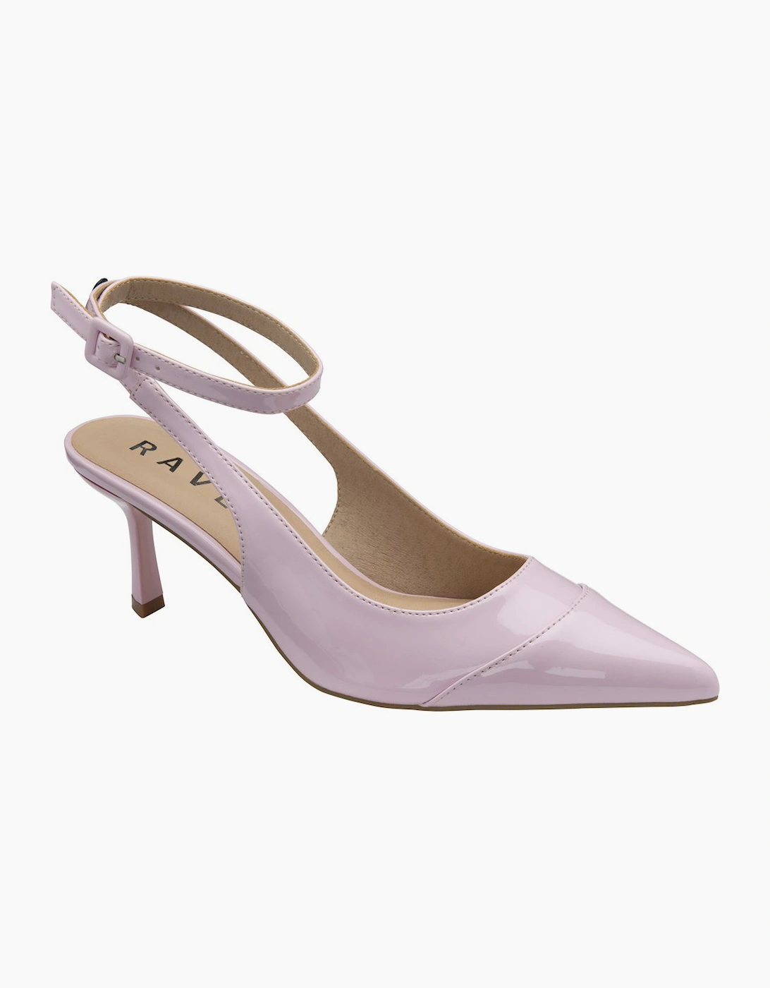 Ravel Women's Purple Catrine Slingback Court Shoes - Size 7