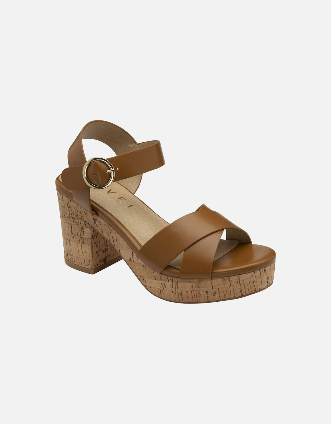 Ghent Womens Heeled Sandals, 5 of 4