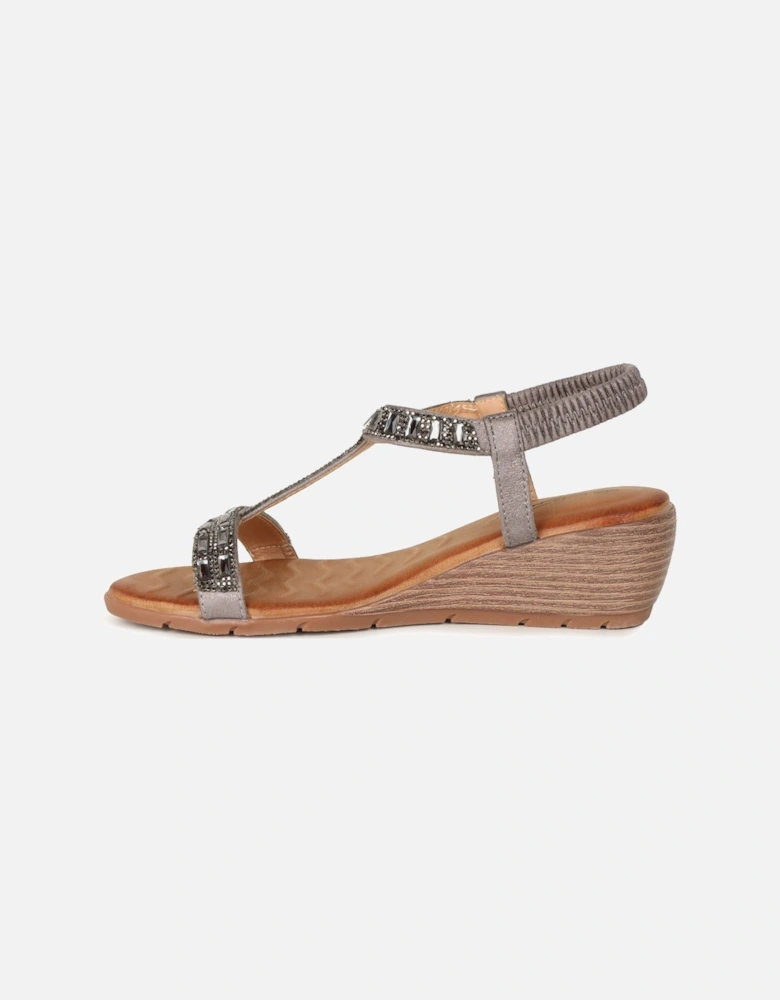 Macie Womens Wedge Heel Sandals