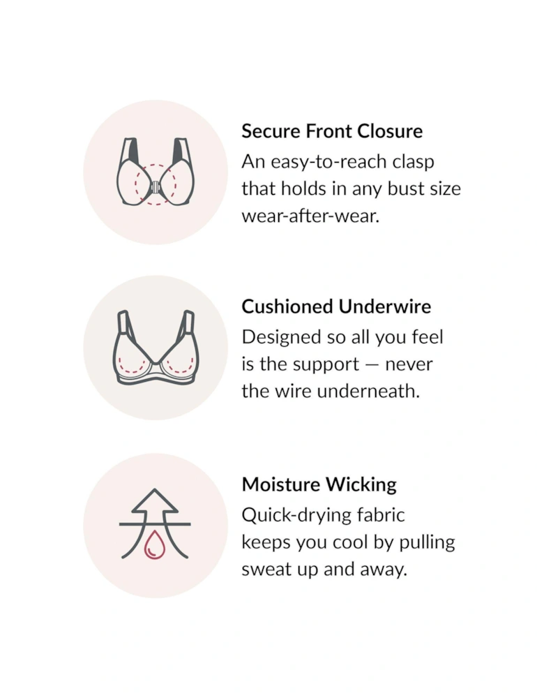 Wonderwire Lace Front Close Bra