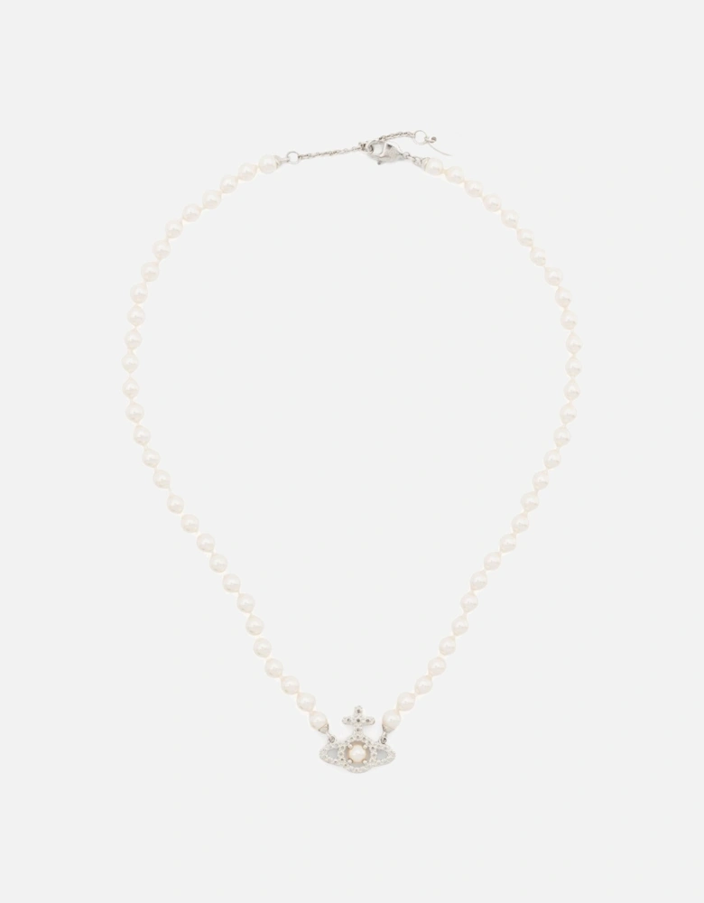 Olympia Pearl Necklace Silver