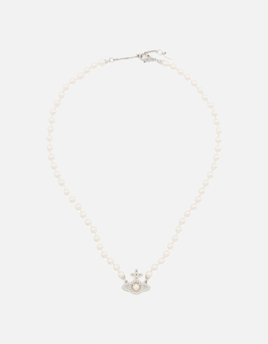 Olympia Pearl Necklace Silver, 4 of 3