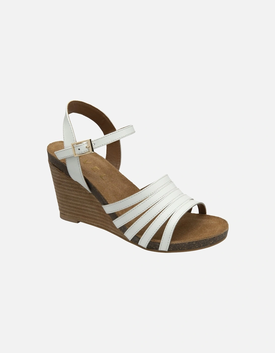 Ravel Women's Findon Womens Wedge Sandals - White - Size: 6