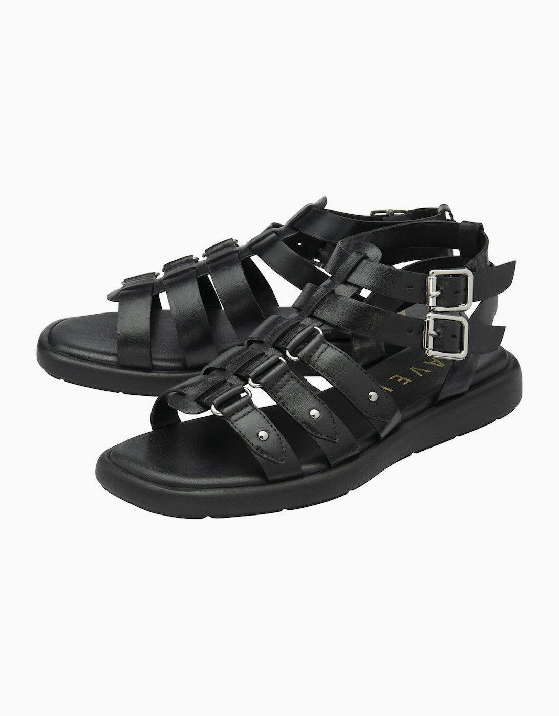 Ravel Women's Black Mere Gladiator Sandals - : Size 6