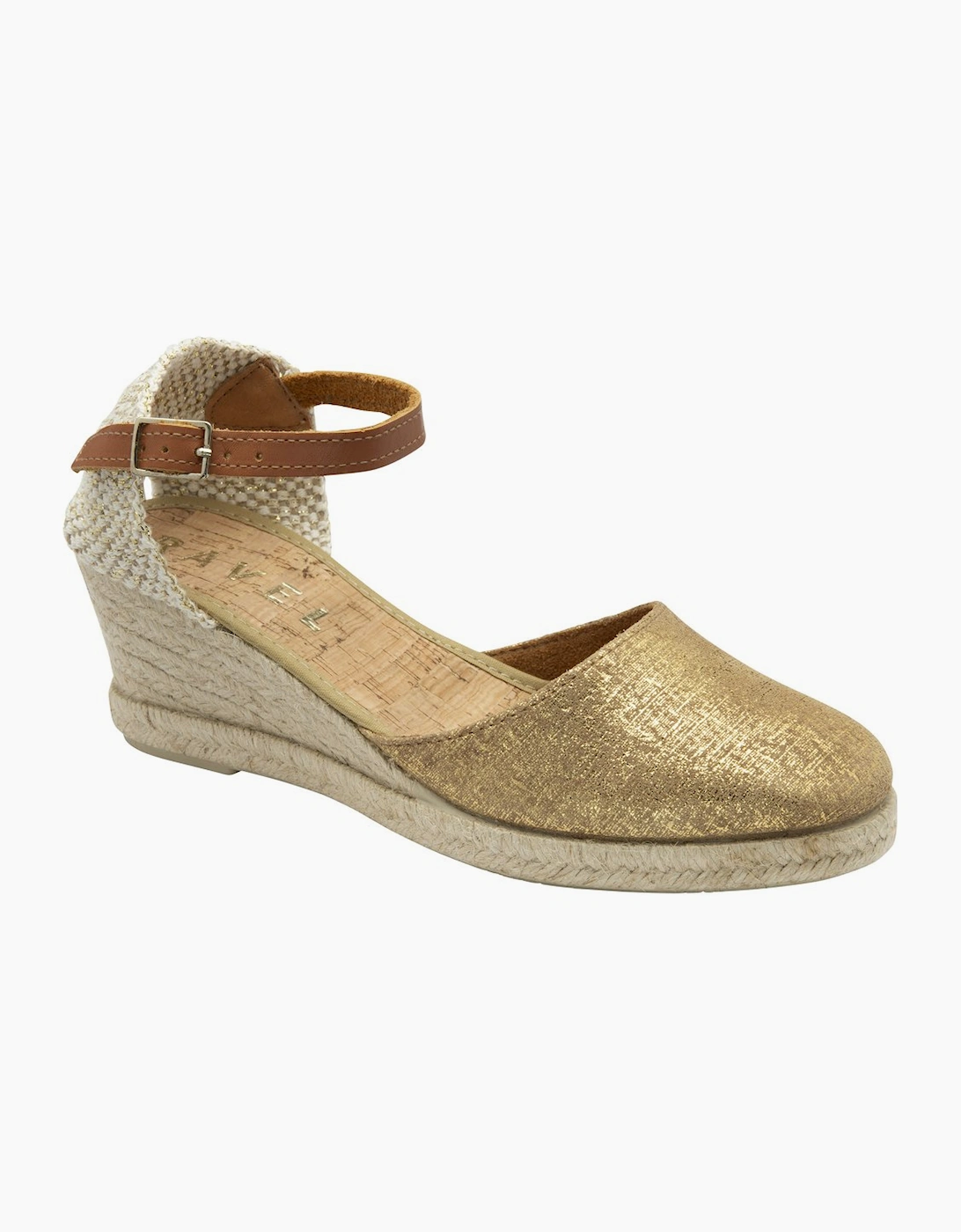 Ravel Women's Vista Womens Espadrille Wedges - Gold - Size: 3