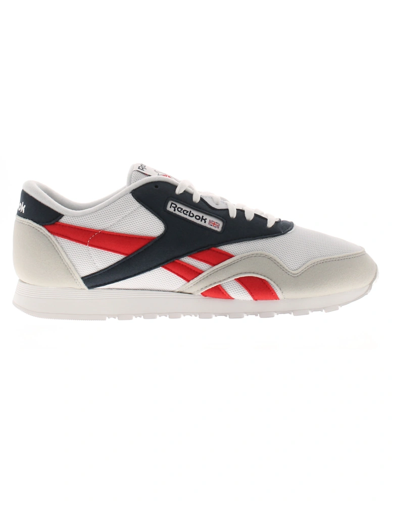 Mens Trainers CL Nylon Lace Up white UK Size