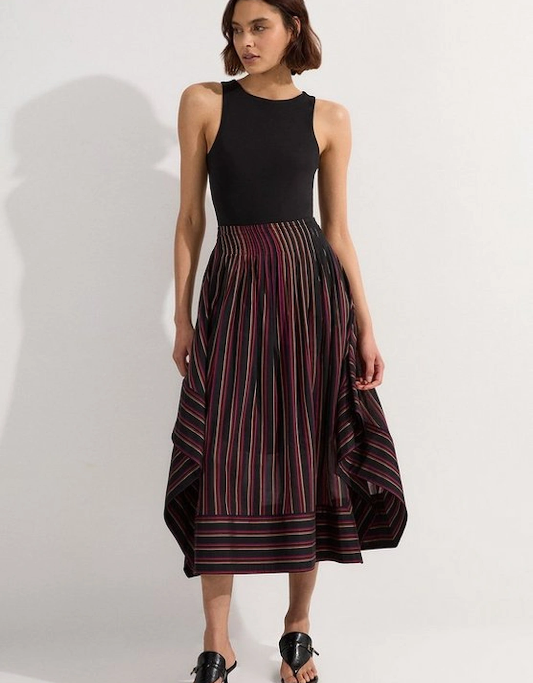 Premium Cotton Tailored Full Maxi Skirt, 5 of 4