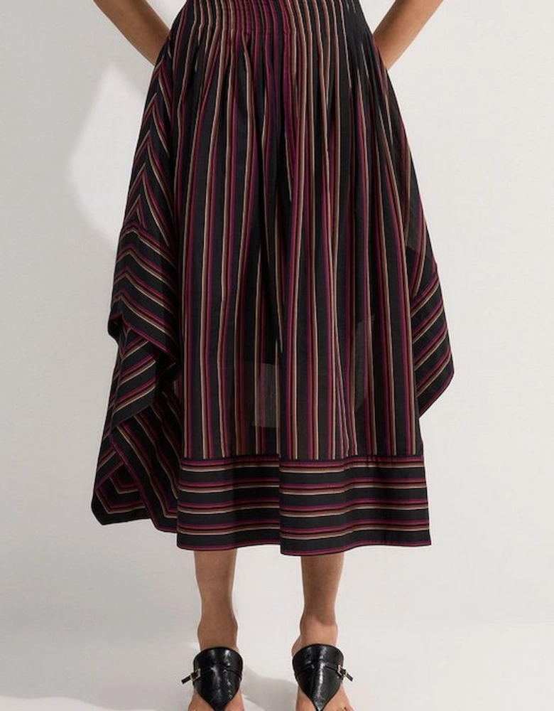 Premium Cotton Tailored Full Maxi Skirt