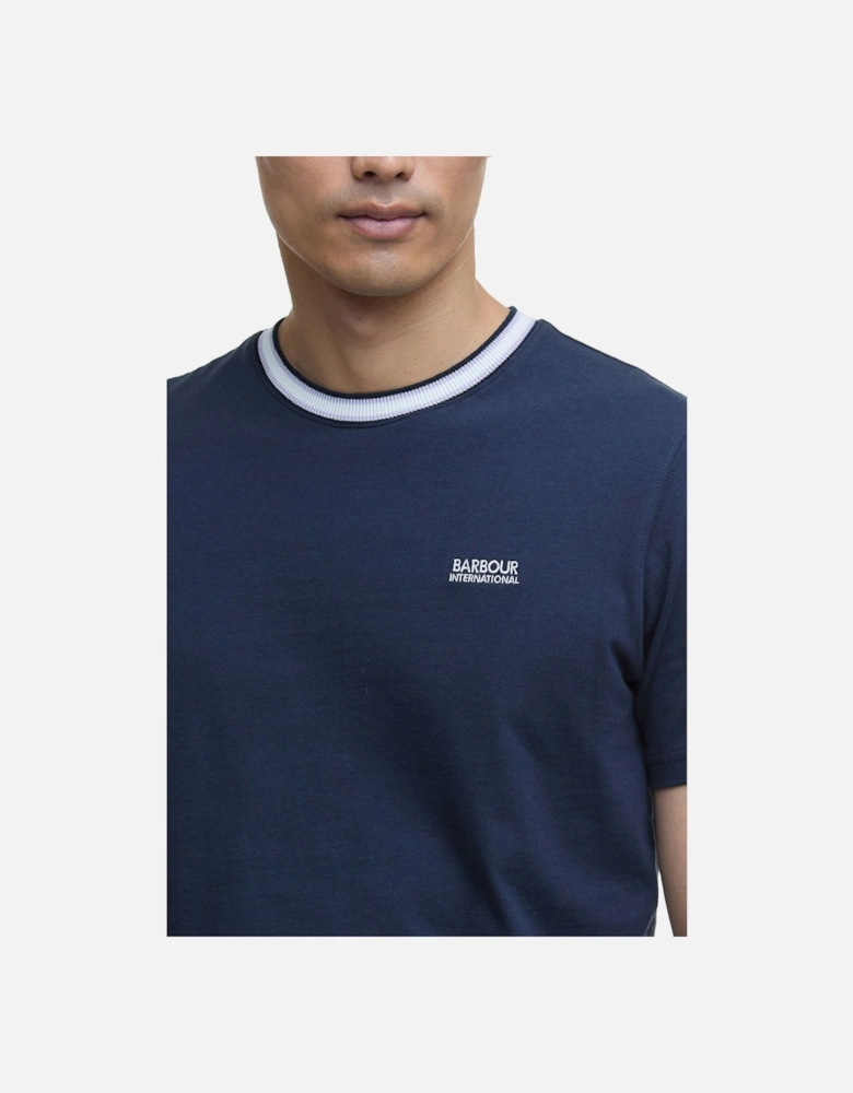 Luca Tipped T-shirt Navy