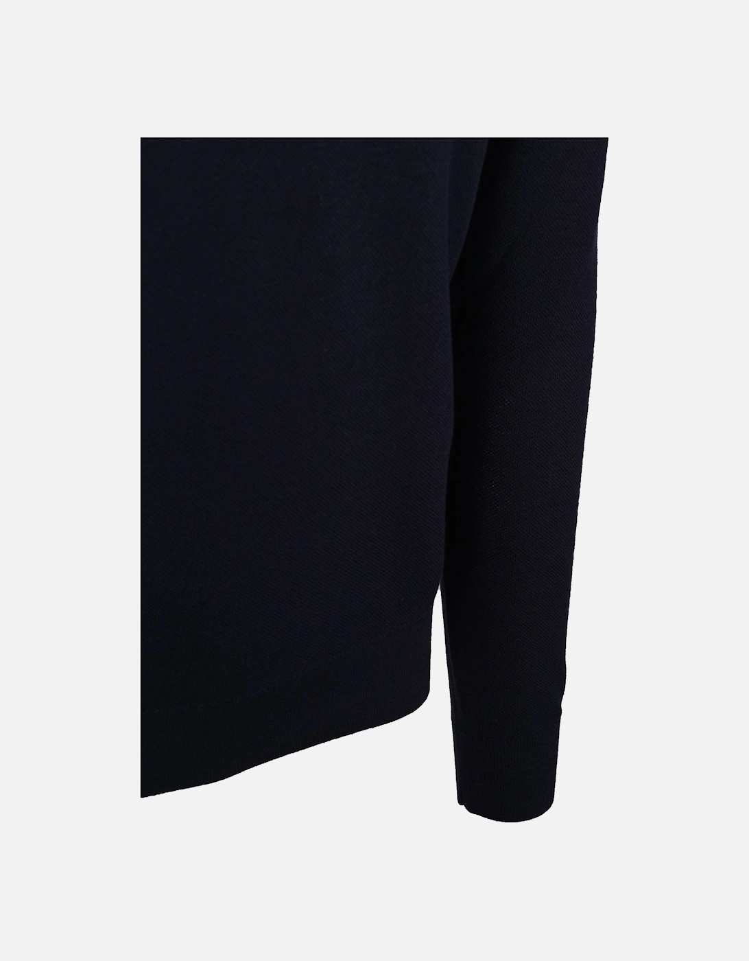 Drift Knitted Long Sleeve Polo Dark Ink