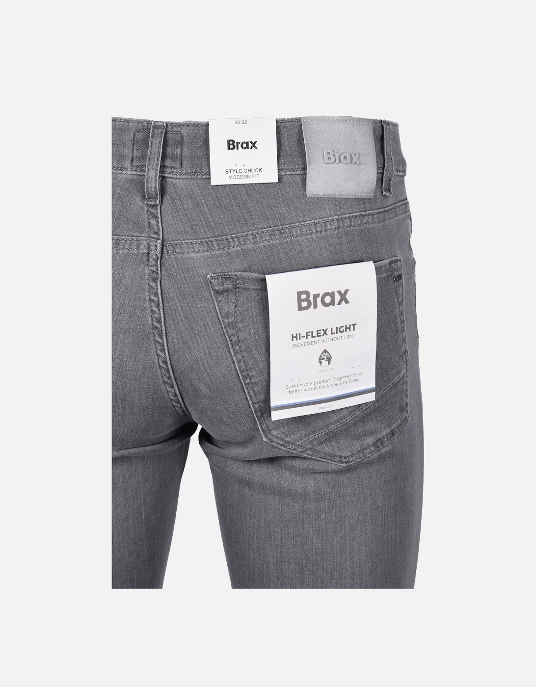 Mens Brax Chuck Denim Jeans Grey - Size: 36/32