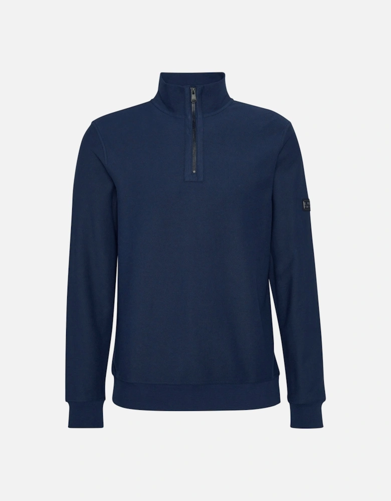 International Samuel Half Zip Sweatshirt Navy