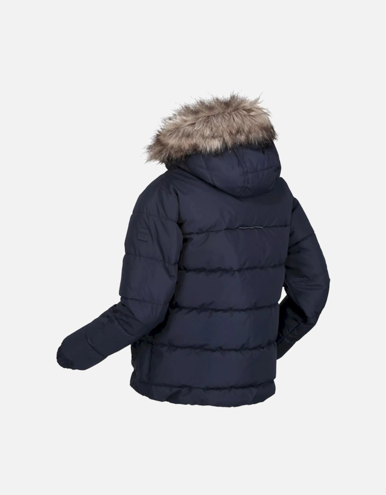 Childrens/Kids Faux Fur Trim Parka