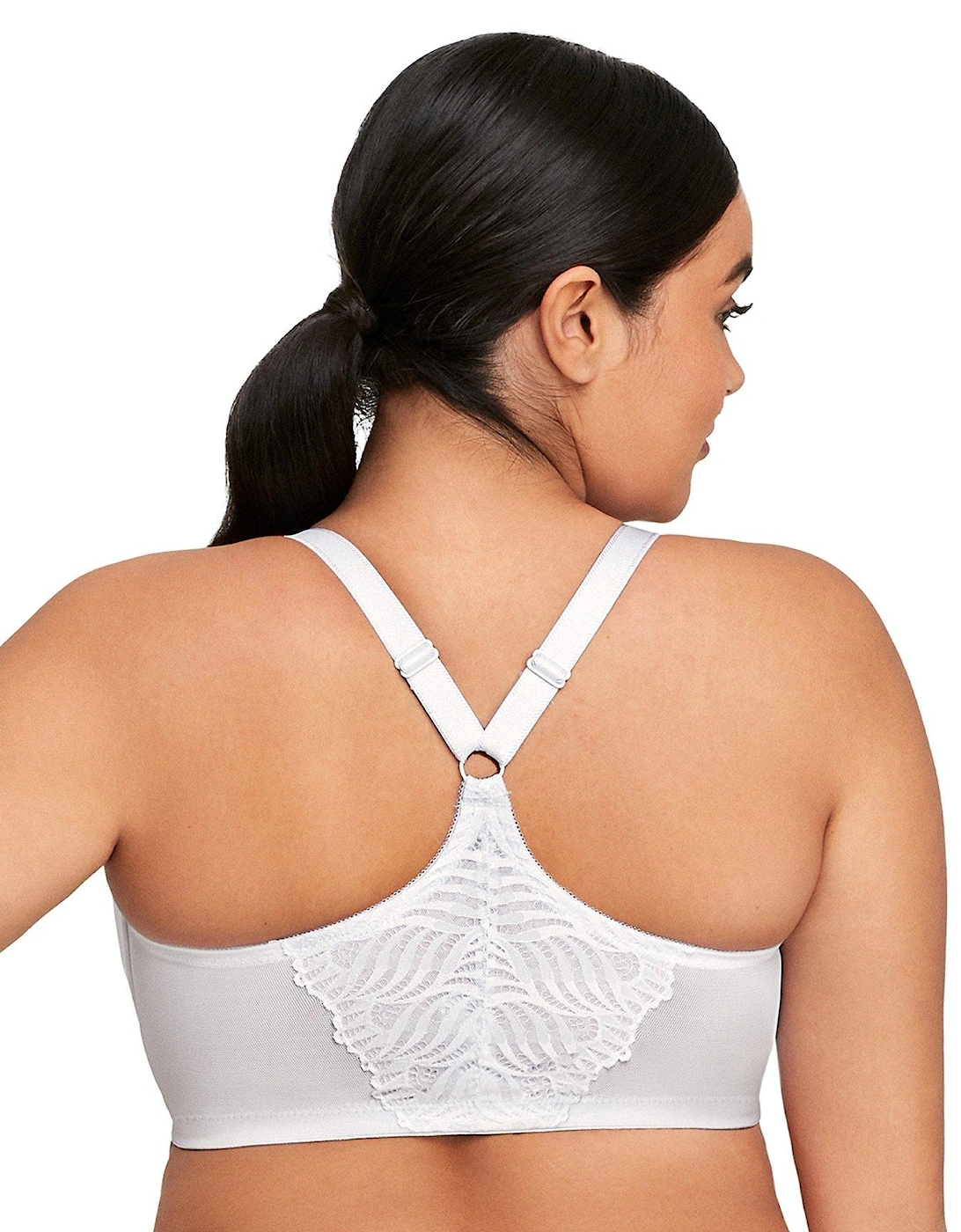 Front Close T-back Wonder Wire Bra - White