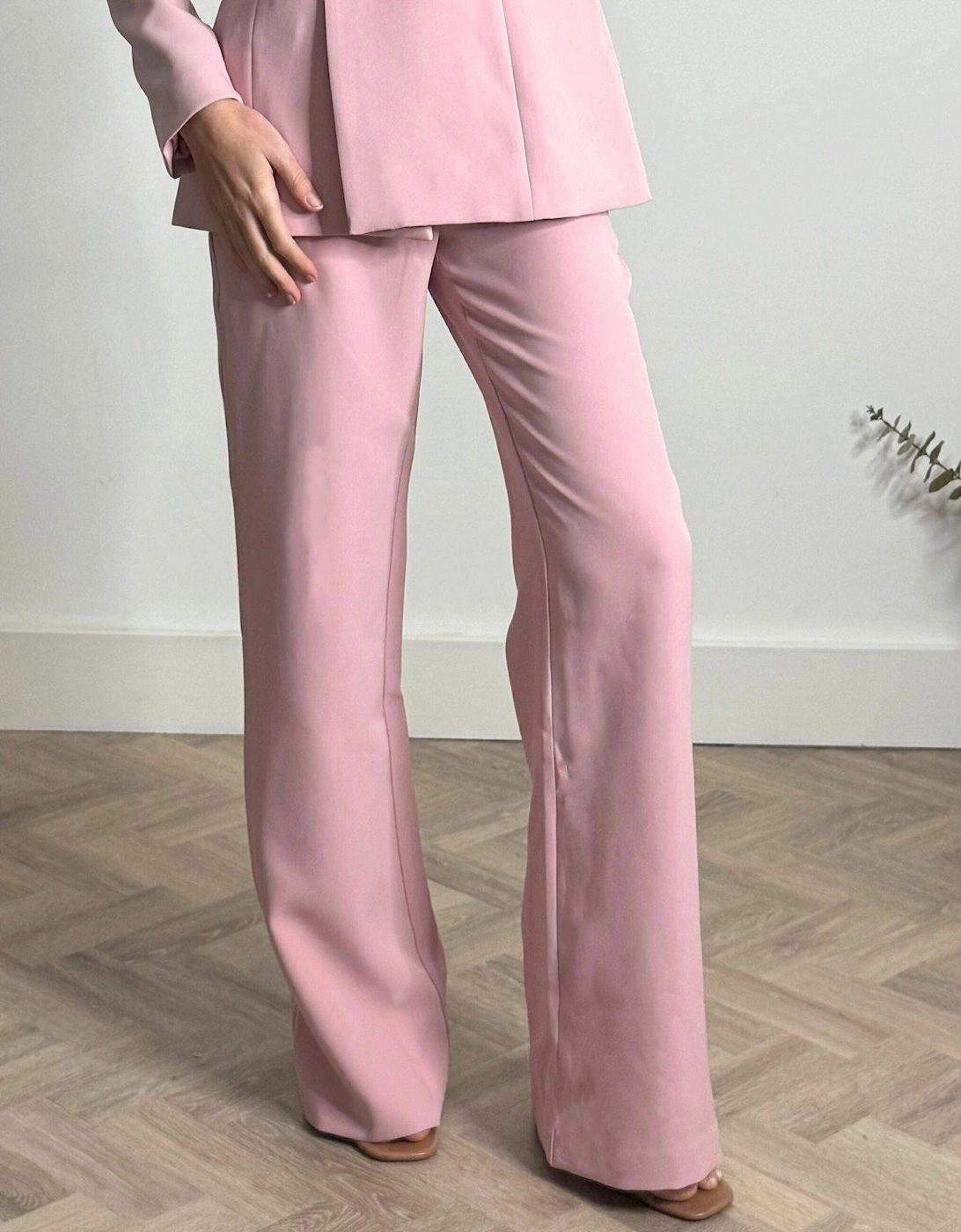 Flared Leg Trouser - Pink
