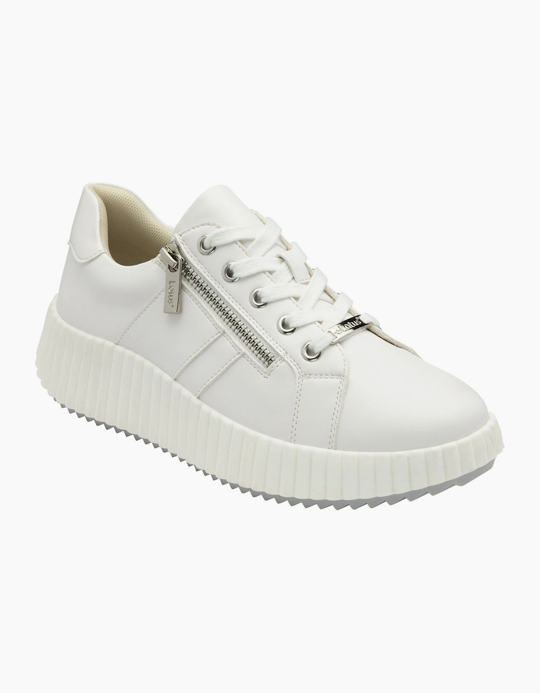 Lotus Women's White Kora Trainers - Size: 4