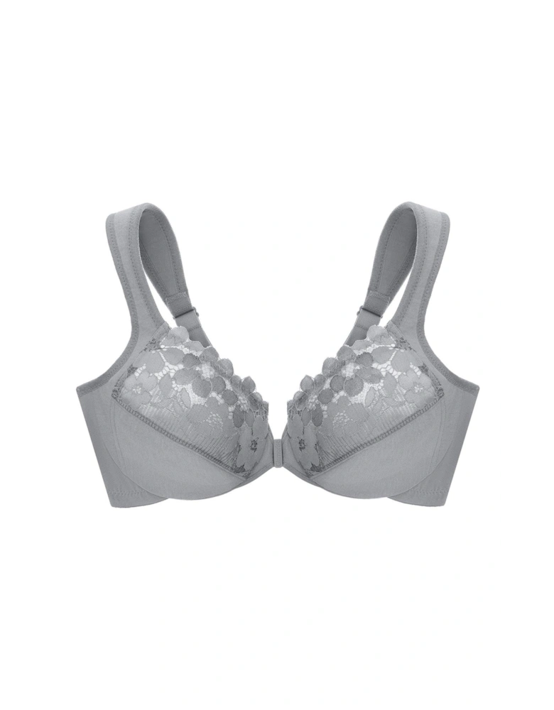 1241 Wonder Wire Front Closure Bra - Silver