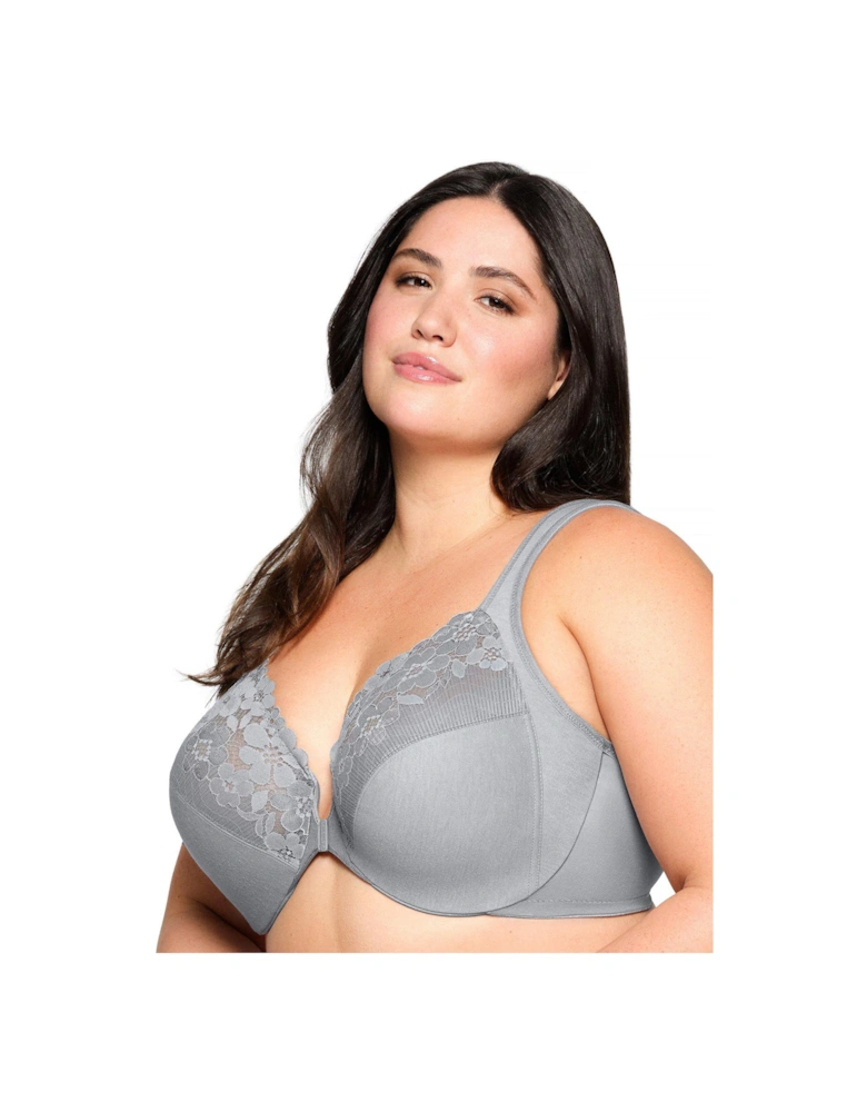 1241 Wonder Wire Front Closure Bra - Silver