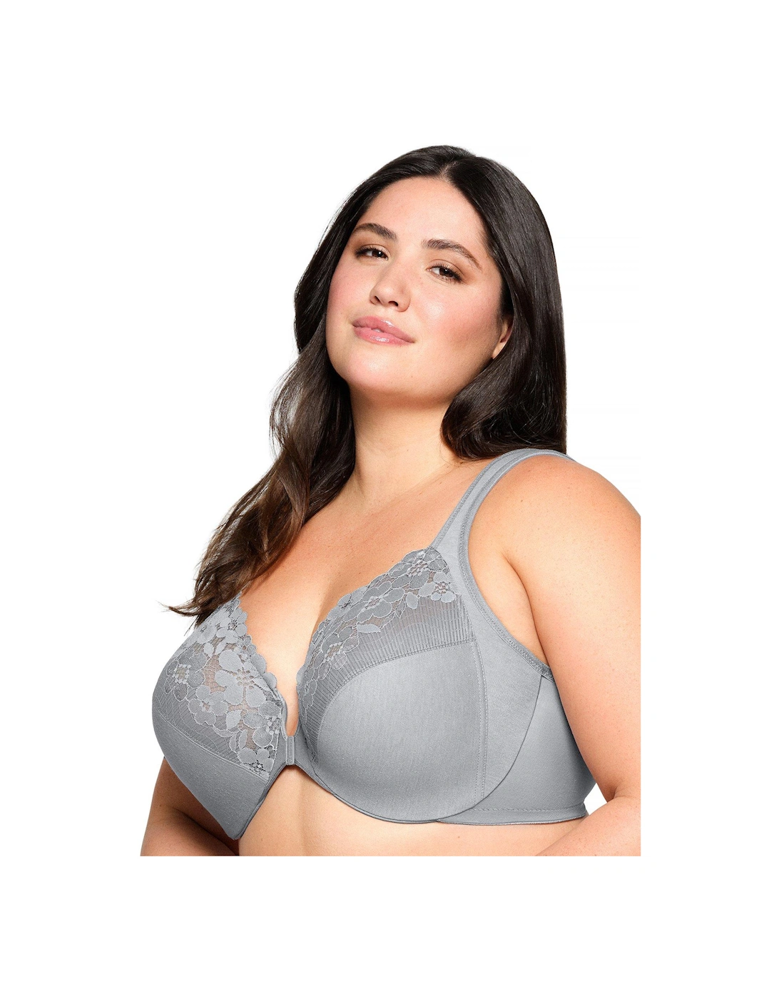 1241 Wonder Wire Front Closure Bra - Silver