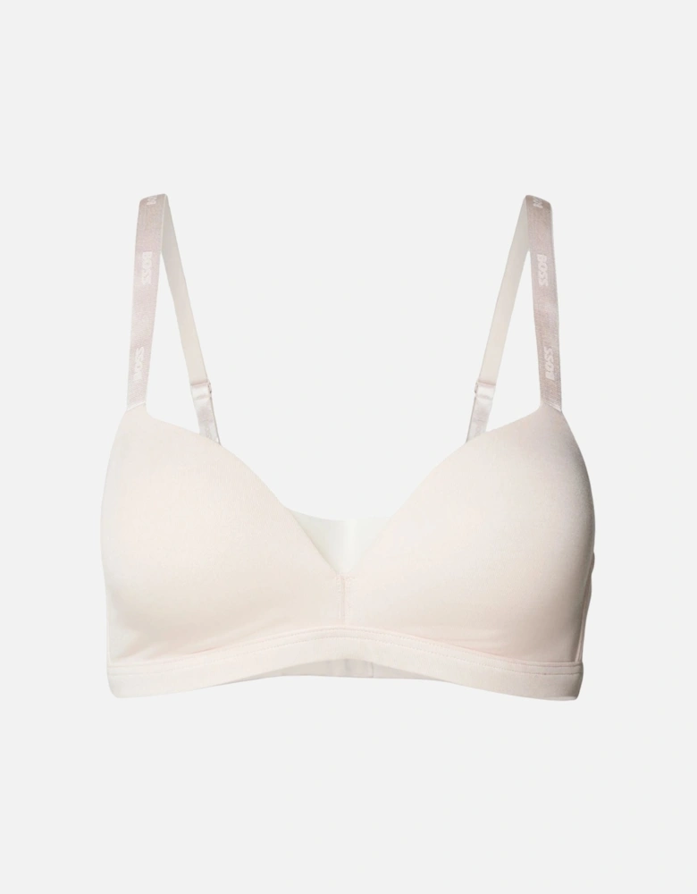 CI Logo Padded Triangle Bra, Light/Pastel Pink