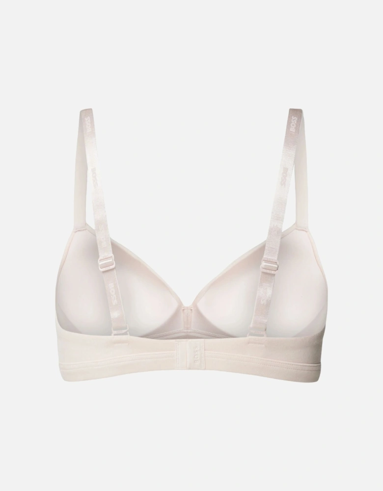 CI Logo Padded Triangle Bra, Light/Pastel Pink