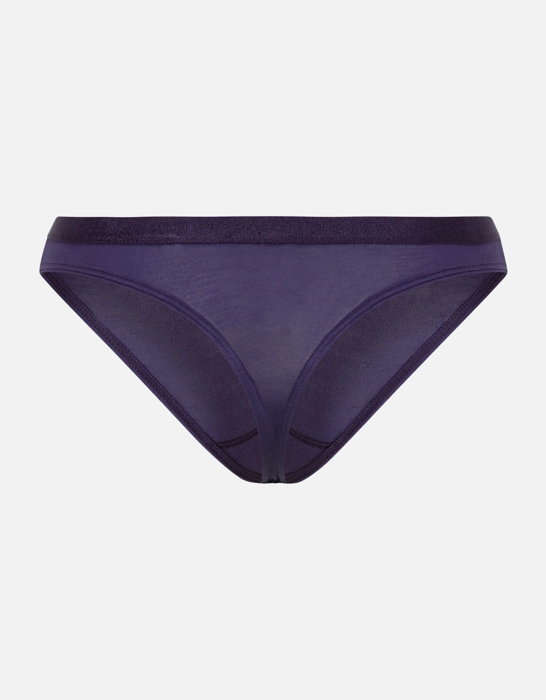 CI Logo Waistband Thong, Dark Purple