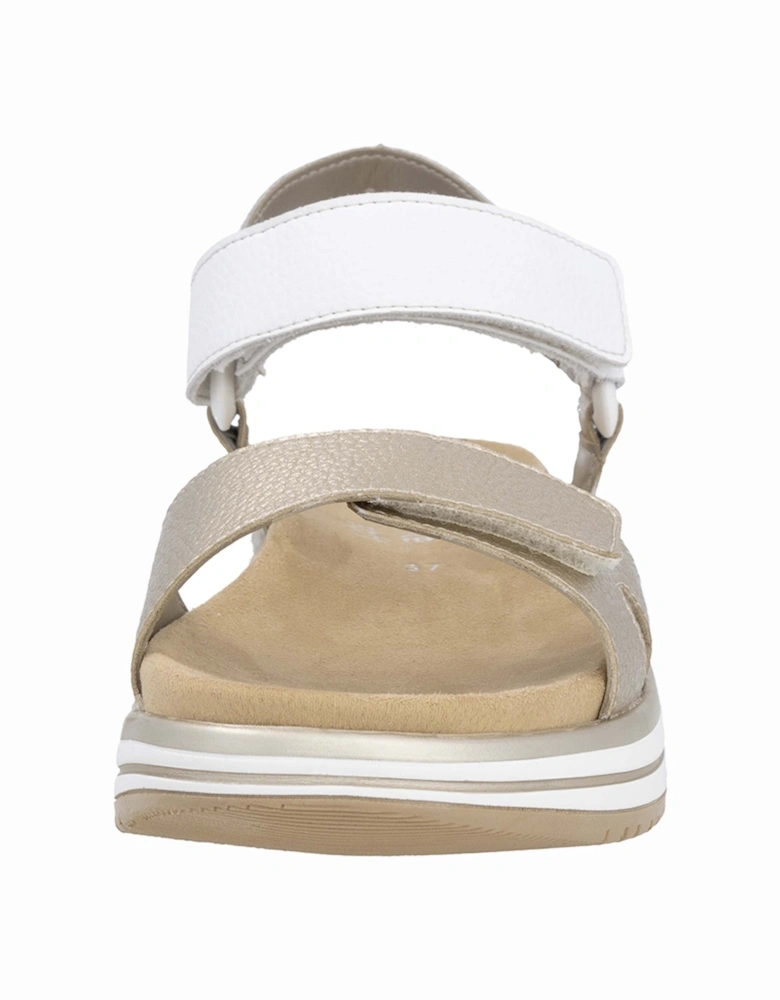 D1J57-90 Women's Sandals Gold/White/Silver