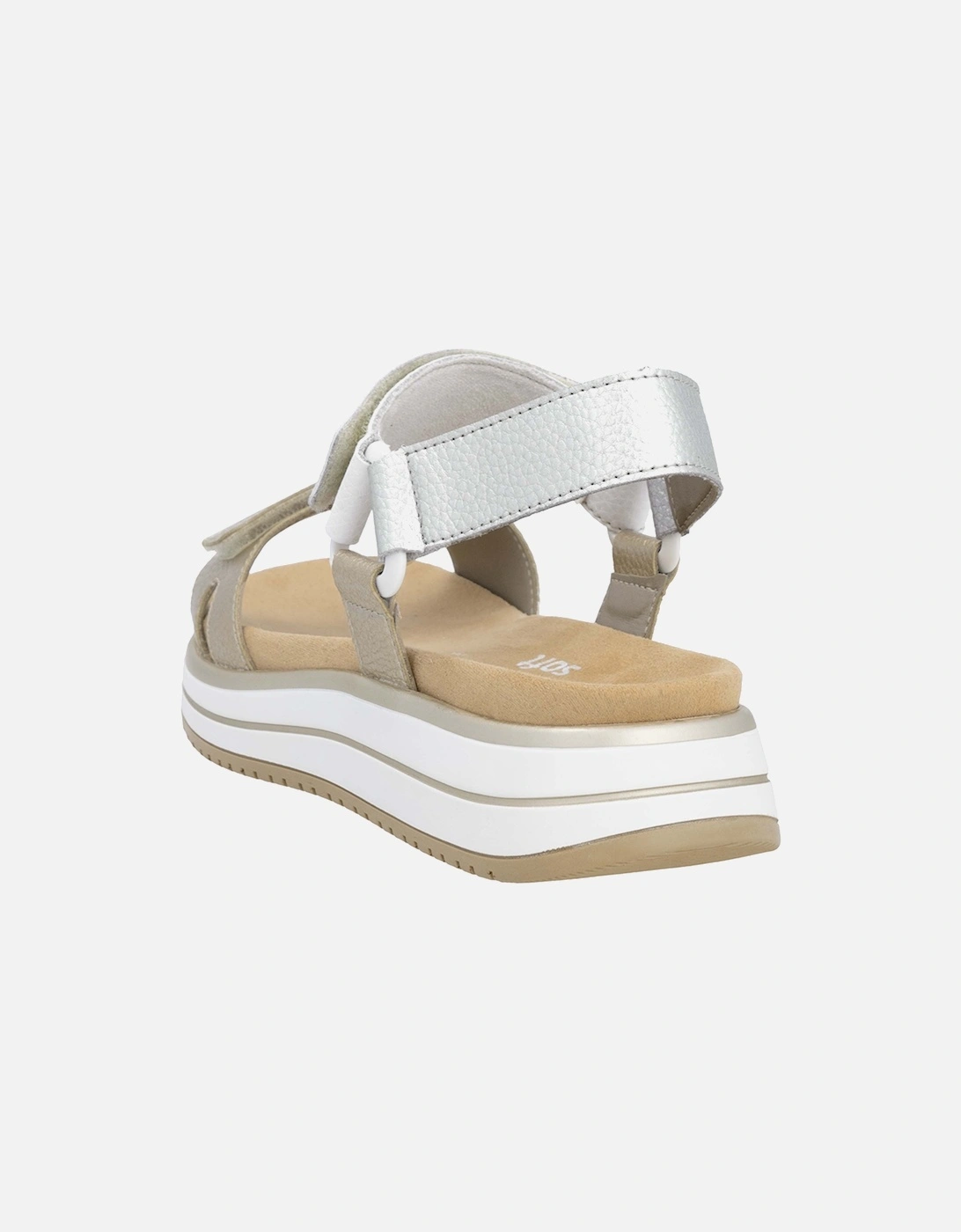 D1J57-90 Women's Sandals Gold/White/Silver