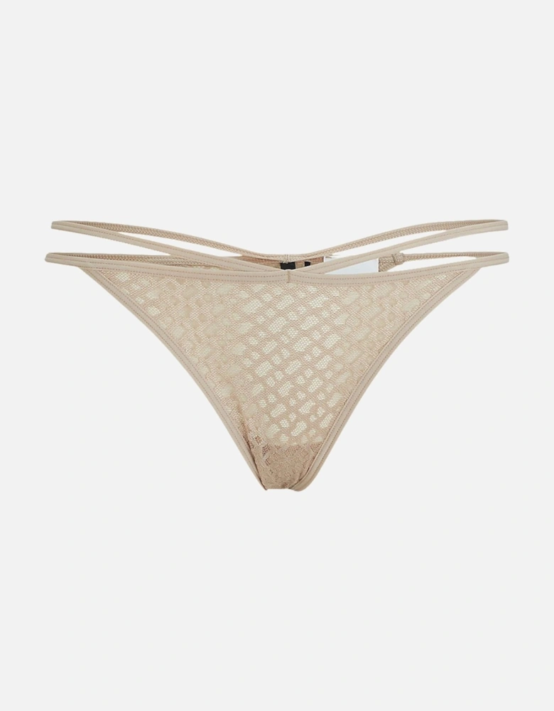 B-Lace String, Open Beige