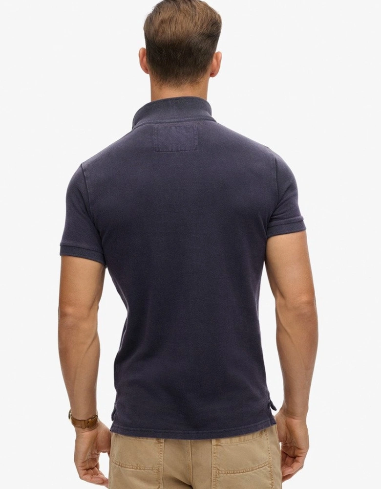 Men's Vintage Athletic Polo Eclipse Navy