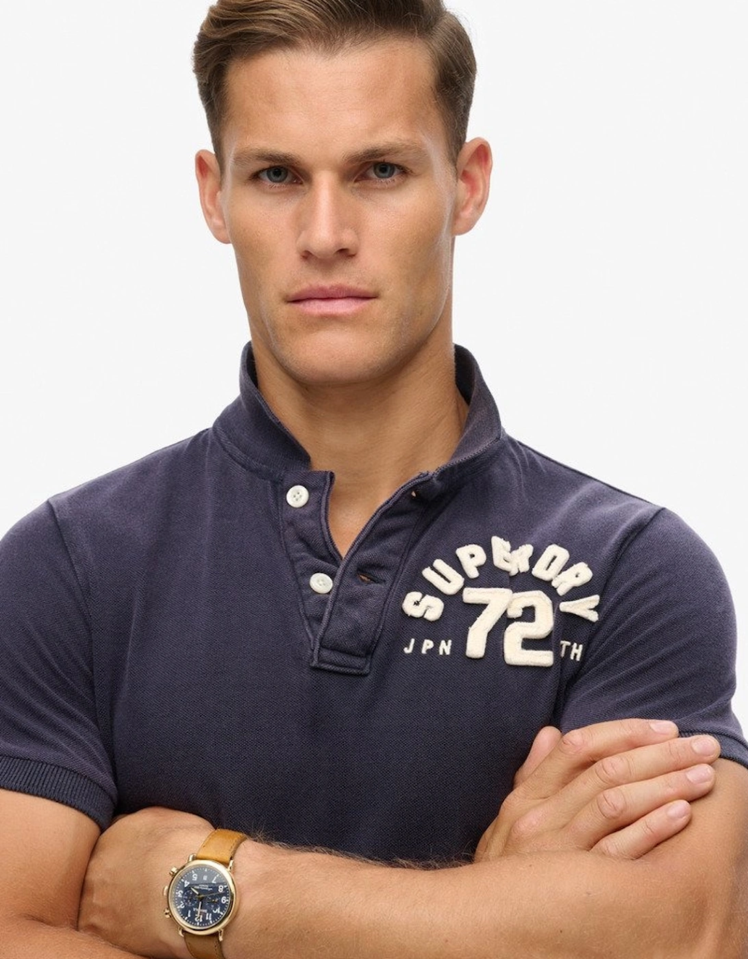 Men's Vintage Athletic Polo Eclipse Navy