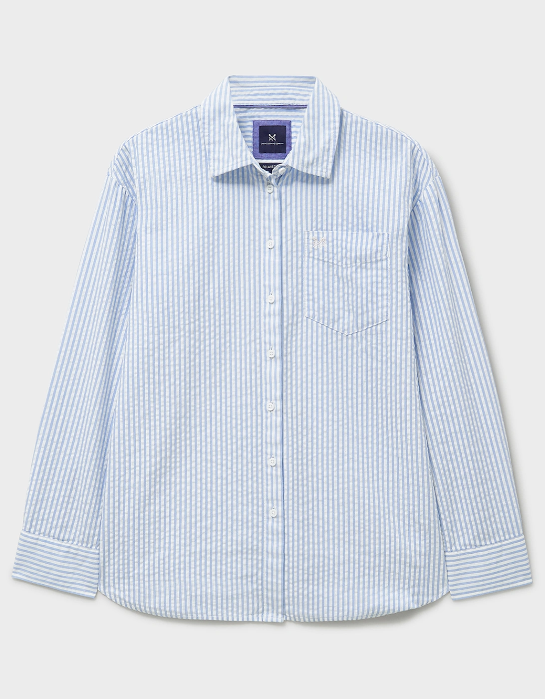 Women's Seersucker Shirt Blue