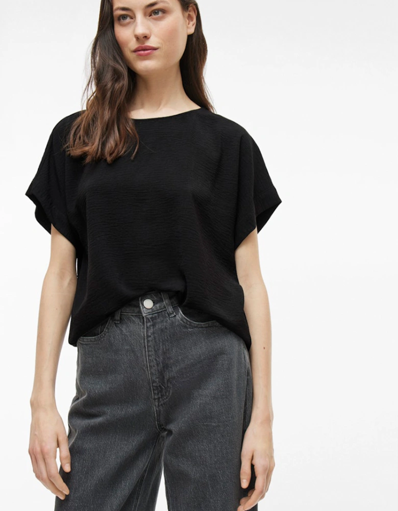 Josa Short Sleeve Top Black Beauty