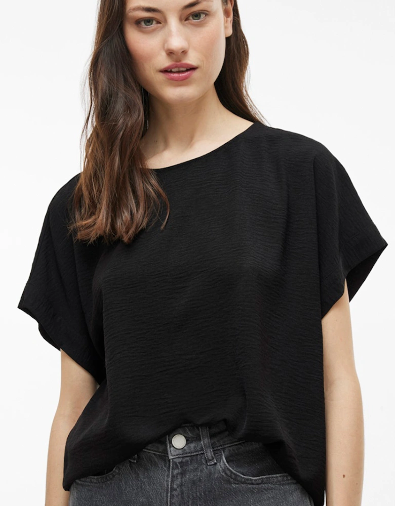 Josa Short Sleeve Top Black Beauty