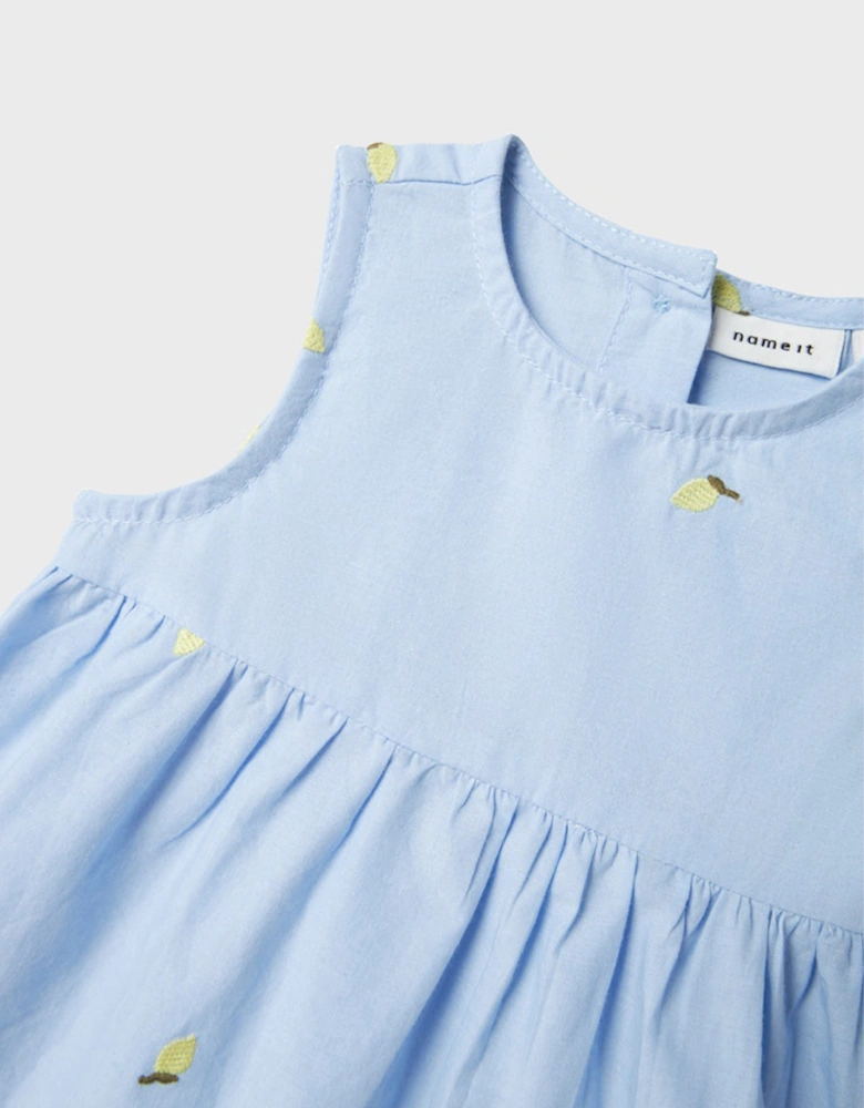 Baby Girl's Derilla Spencer Short Dress Serenity/Lemon