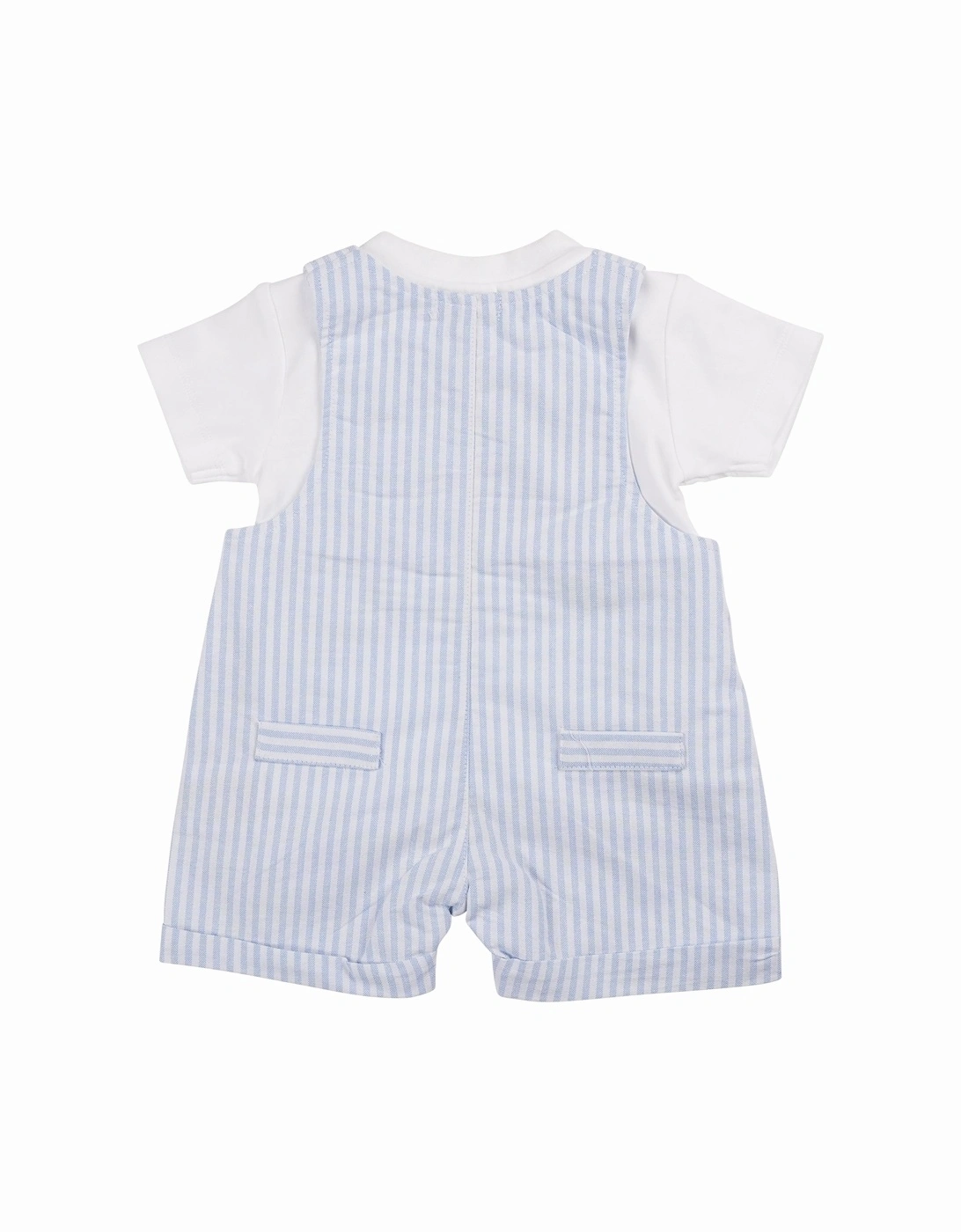 Boys Blue Stripe Romper Set