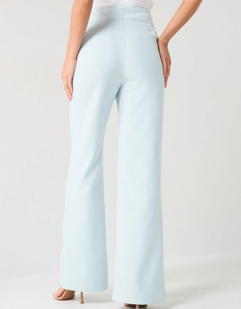 Tailored Straight Leg Trouser - Blue