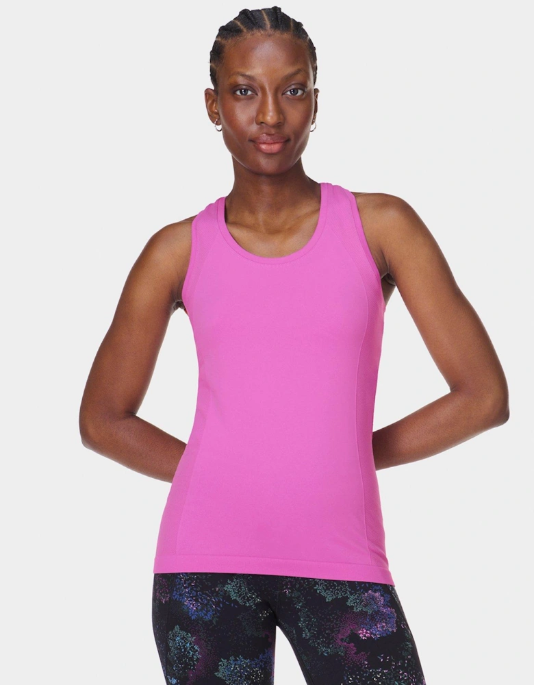 Womens Training Athlete Seamless Workout Tank Top - Pink