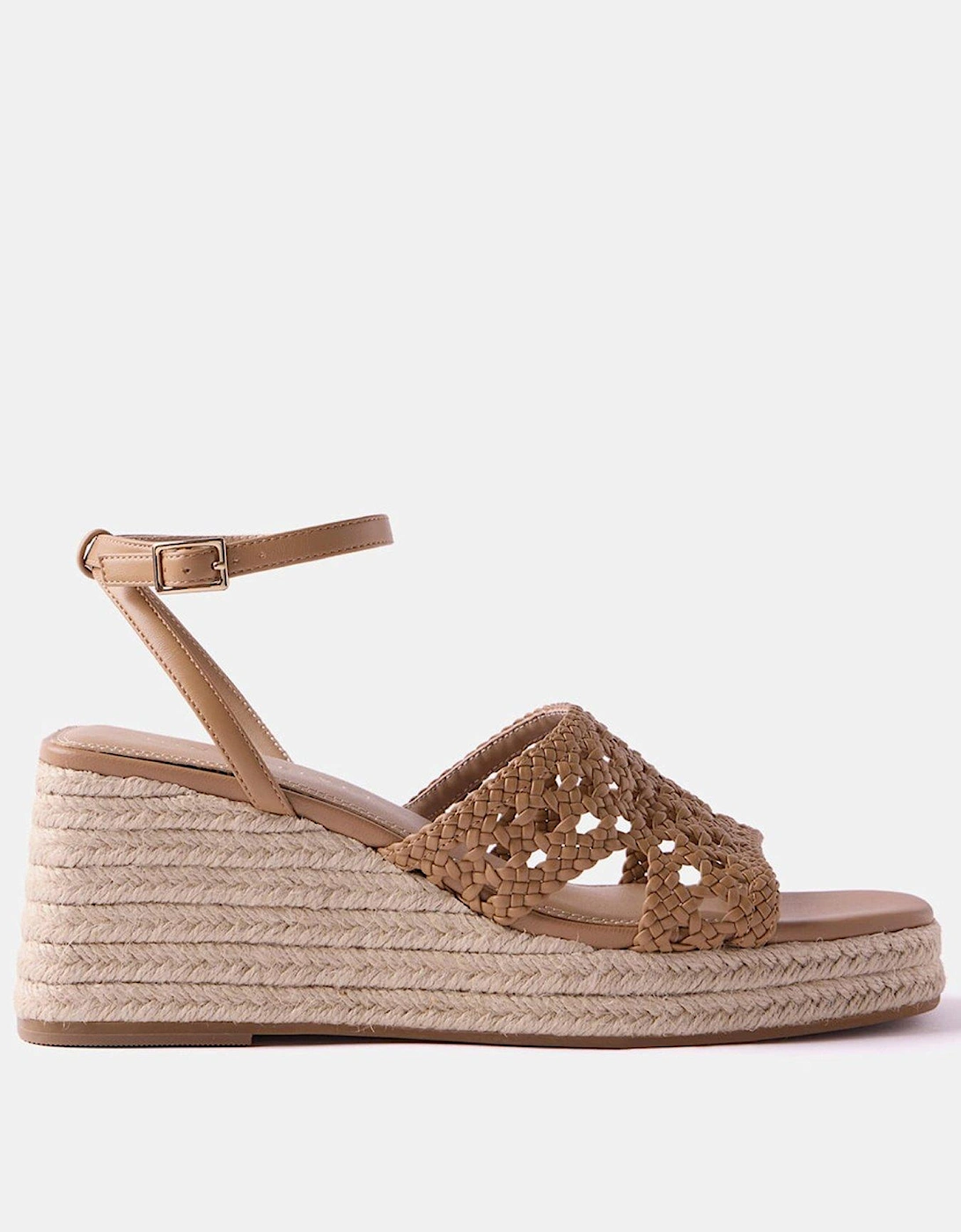 Lola Neutral Espadrille Wedge Sandals, 2 of 1