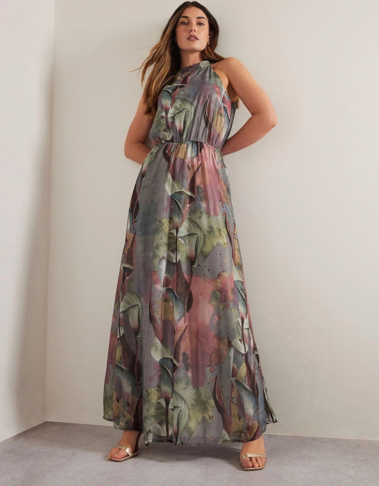 Tall Floral Halterneck Maxi Dress