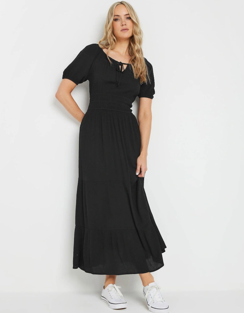 Tall Black Gypsy Tiered Dress