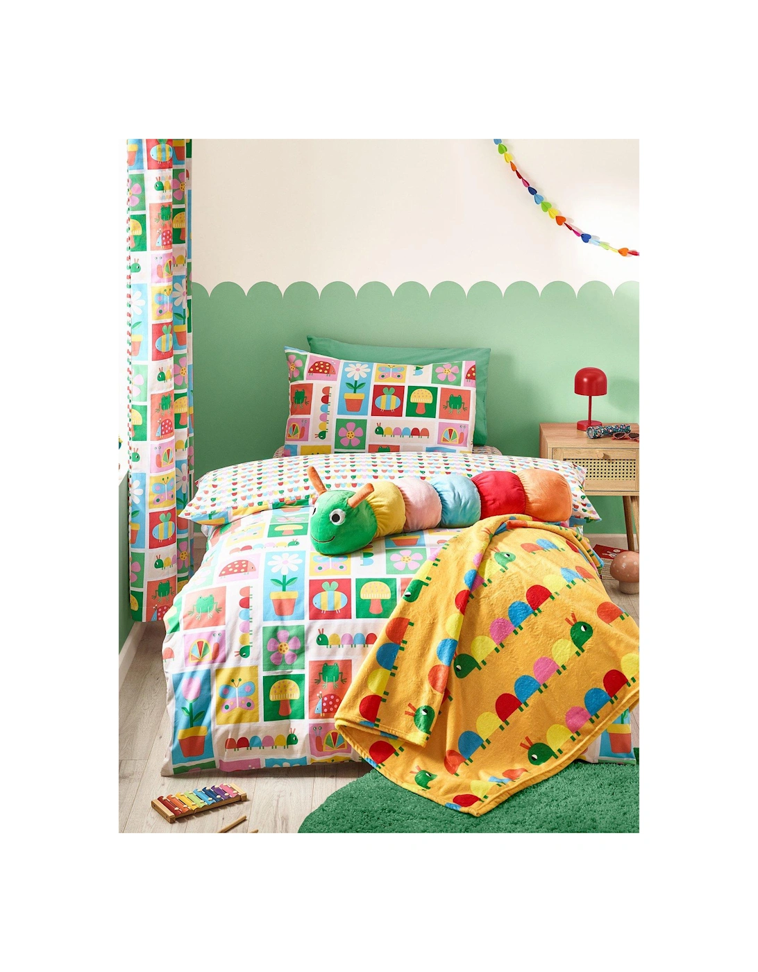 Curious Caterpillar Duvet Cover Set, 2 of 1