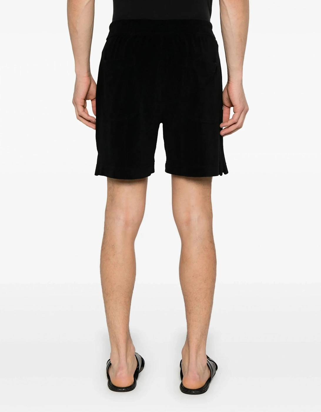 Luxury Towelling Shorts Black