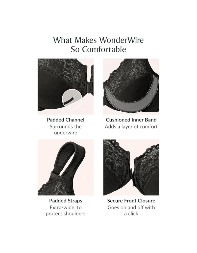 Wonderwire Lace Front Close Bra