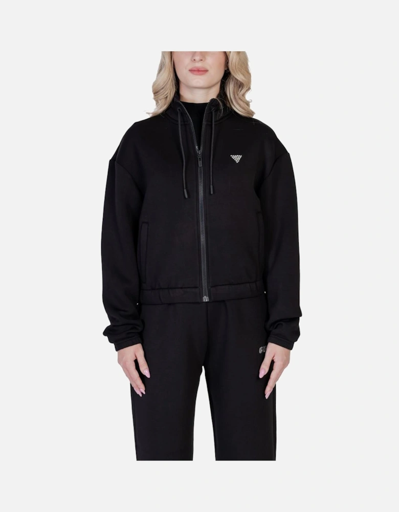 Viscose Blend Sweatshirt with Elastane Women - Black Sweaters