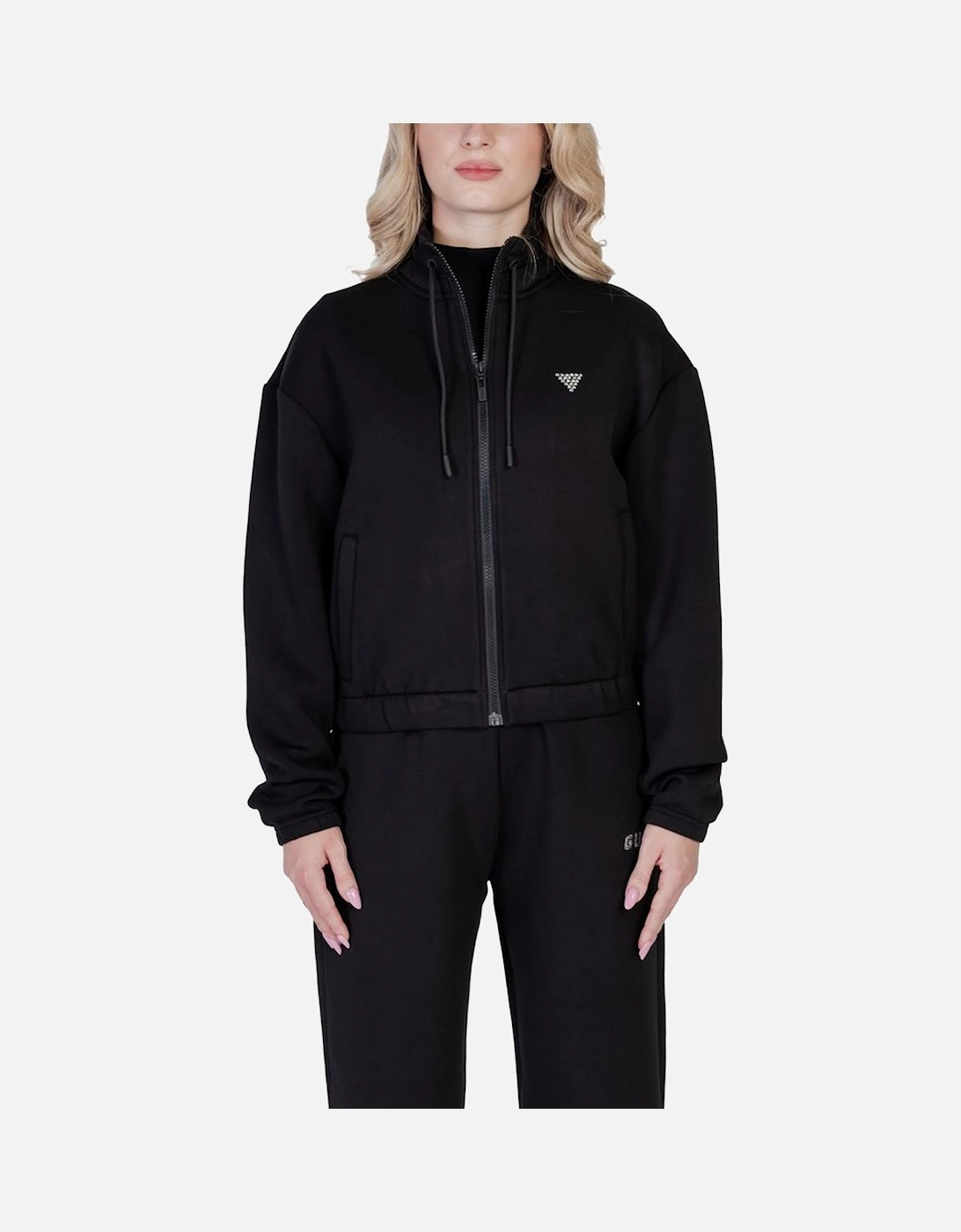 Viscose Blend Sweatshirt with Elastane Women - Black Sweaters, 6 of 5