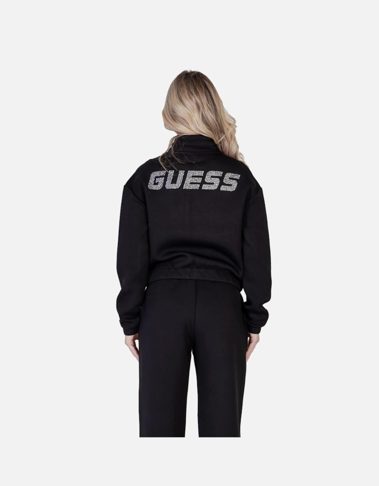 Viscose Blend Sweatshirt with Elastane Women - Black Sweaters