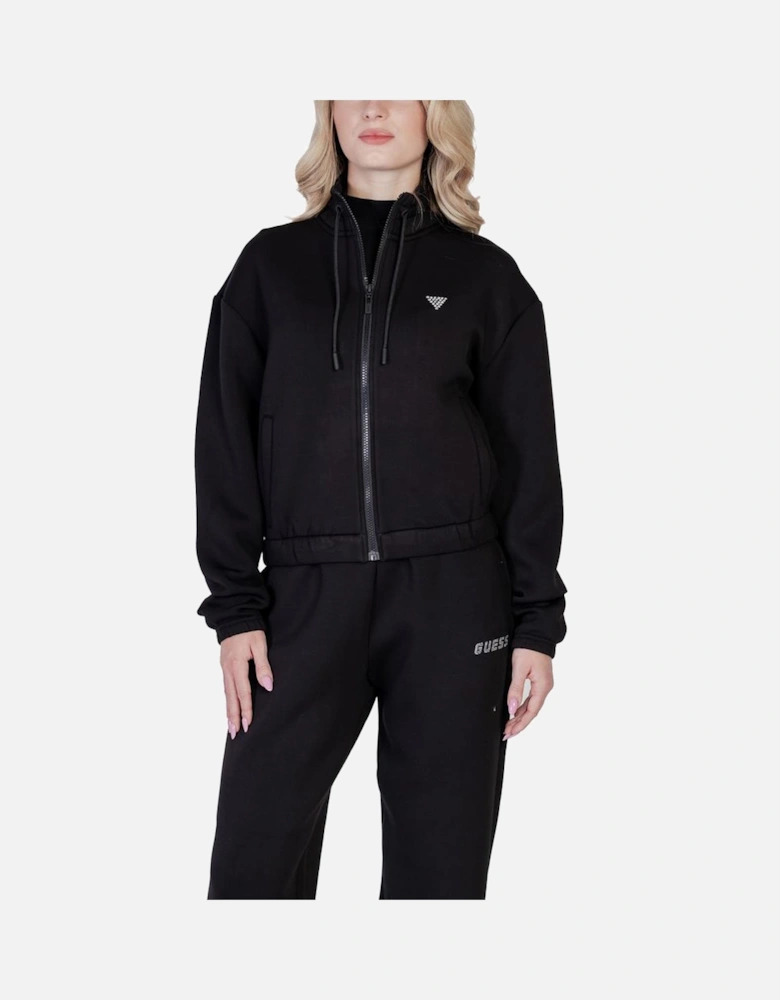 Viscose Blend Sweatshirt with Elastane Women - Black Sweaters