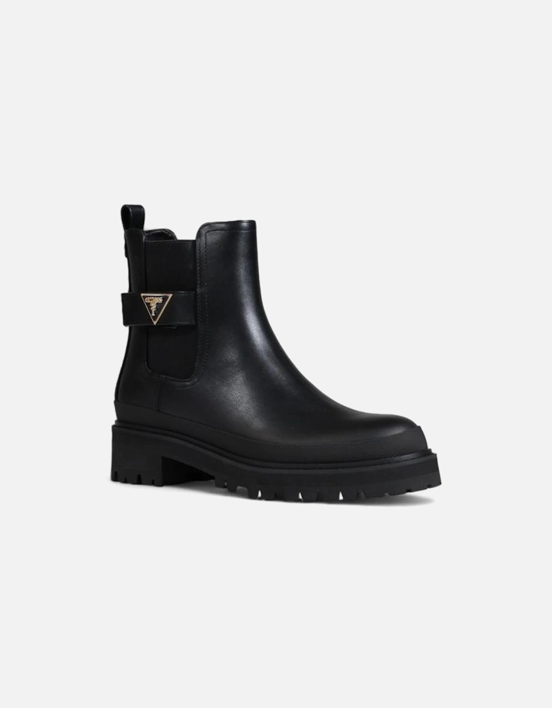 Polyurethane and Polyester Womens Shoes - Black Boots