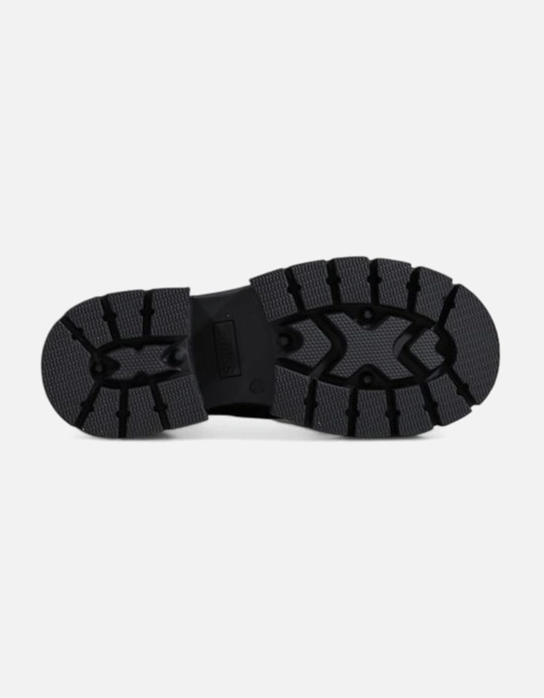 Polyurethane and Polyester Womens Shoes - Black Boots